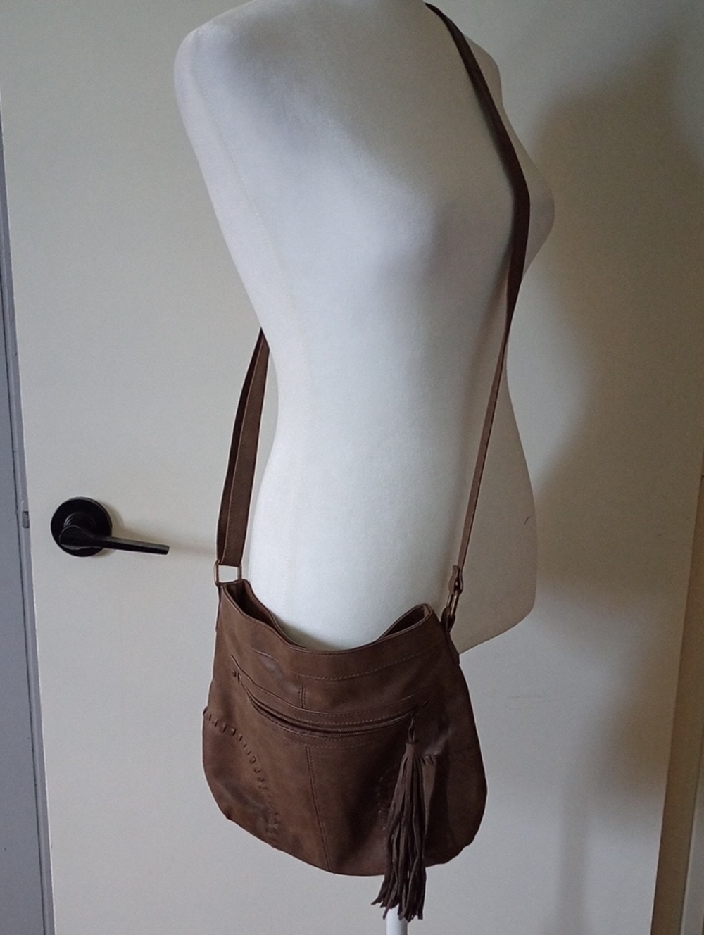 Brown Faux Leather Purse by T-shirt & Jeans